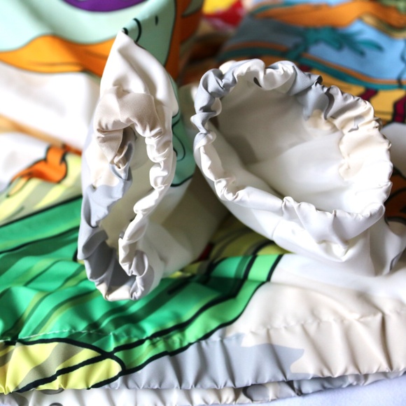 Nickelodeon x Members Only Rocket Power Windbreaker Jacket 1/4 Zip Mens Small - Picture 11 of 11